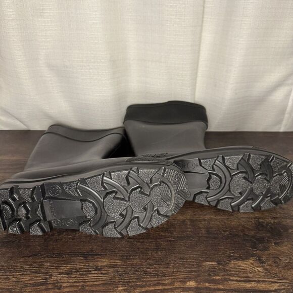 SERVUS Rubber Waterproof PVC Work Boots Plain Soft Toe Men 7 Wmn 9 - Picture 5 of 7